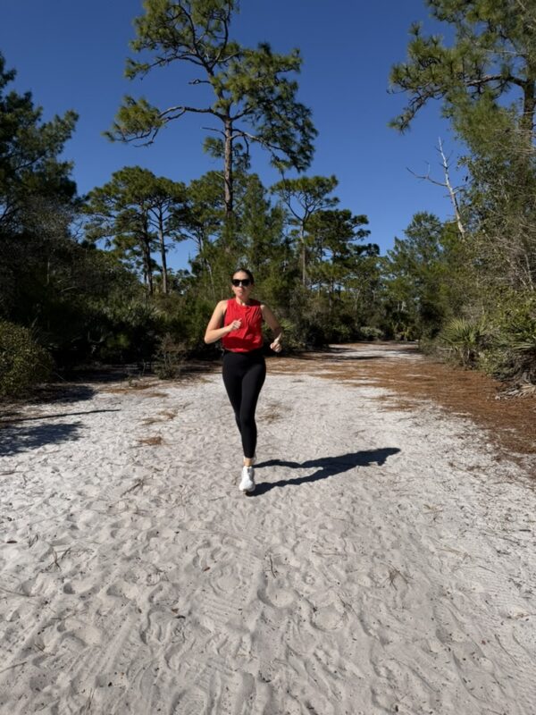 Off-road sand trail at Wickham Park in Melbourne Florida